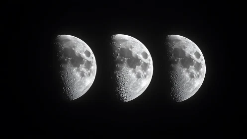 Stacked lunar terminator sequence reveals crater relief shifts