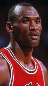 High-resolution basketball portrait with dramatic specular lighting