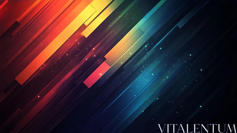 Vibrant diagonal abstract lines in futuristic digital art style.