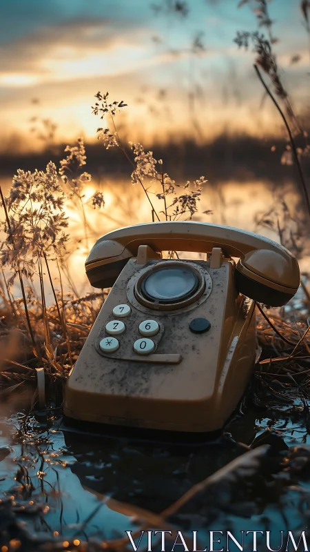 Sunset calls from a forgotten telephone by the water&rsquo;s edge.