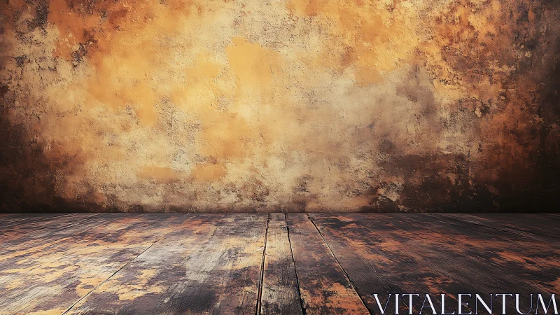 Burnt sienna walls trade secrets with a scarred wooden floor
