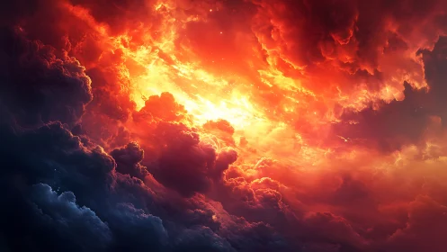 Inferno's Crown: Where Molten Light Shatters the Twilight Veil