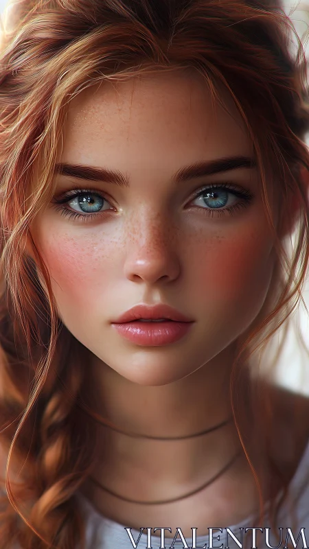 Hyper-detailed portrait with shallow depth, soft subsurface scattering