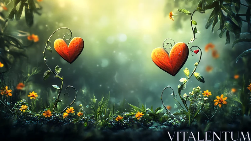 Love Blooms Brightly in Nature's Whimsical Garden