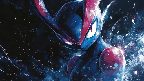 Cosmic warrior narrows its gaze and parts the nebula veil