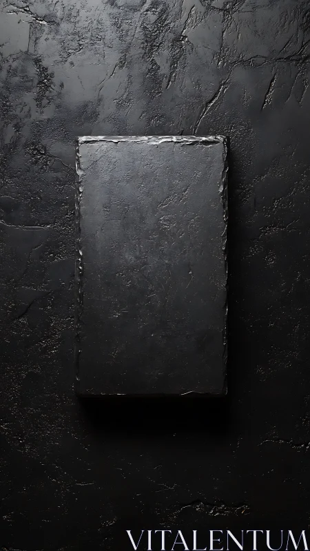 Moody black slate board inviting quiet creative moments.