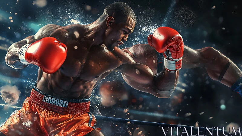 Professional Boxer Mid-Combat Dynamics High-Impact Motion Analysis.