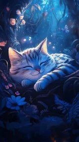 Luminous Dreamer: Where Magic Whispers Through Midnight Petals