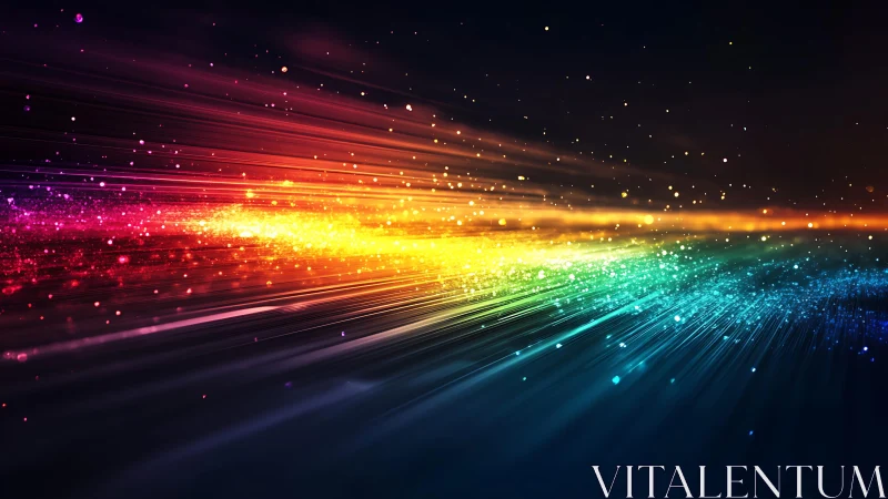 Vivid Light Spectrum Burst in Futuristic Abstract Digital Style.