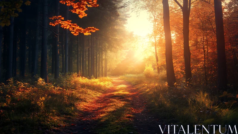 Honeyed Corridors: Where Autumn Swallows the Sun.