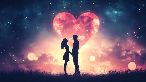 Two Hearts Under Starlight: A Cosmic Love Story.
