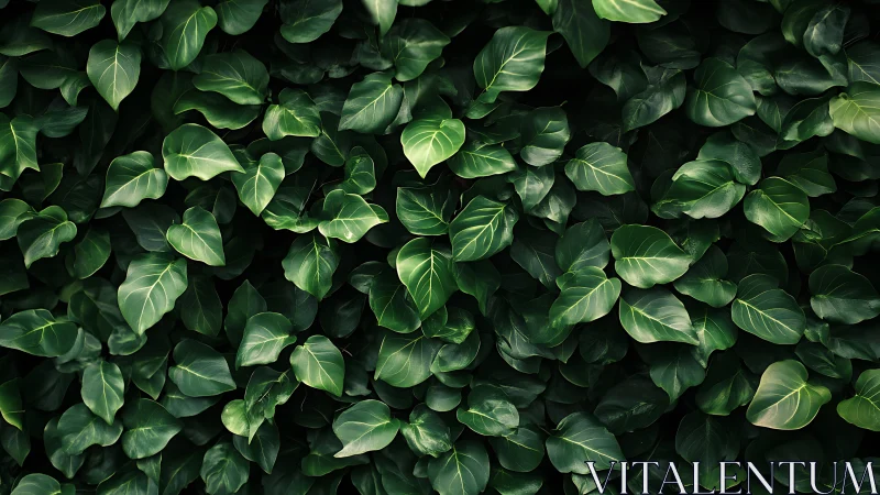 Lush green foliage fills the frame with layered natural texture.