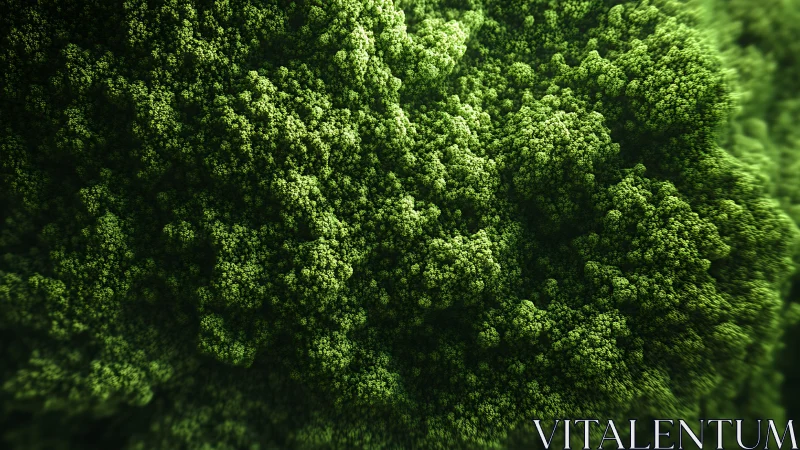 Verdant Canopy Forest Captured from Above.