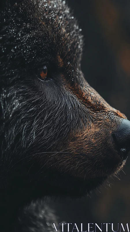 Quiet strength in a bear’s watchful winter profile.