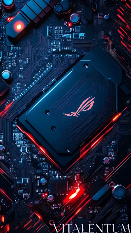 RGB-lit gaming motherboard highlights dense VRM and PCB routing