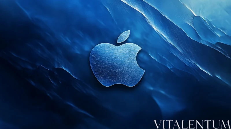 Steel-blue tech emblem adrift in glowing liquid cosmos.