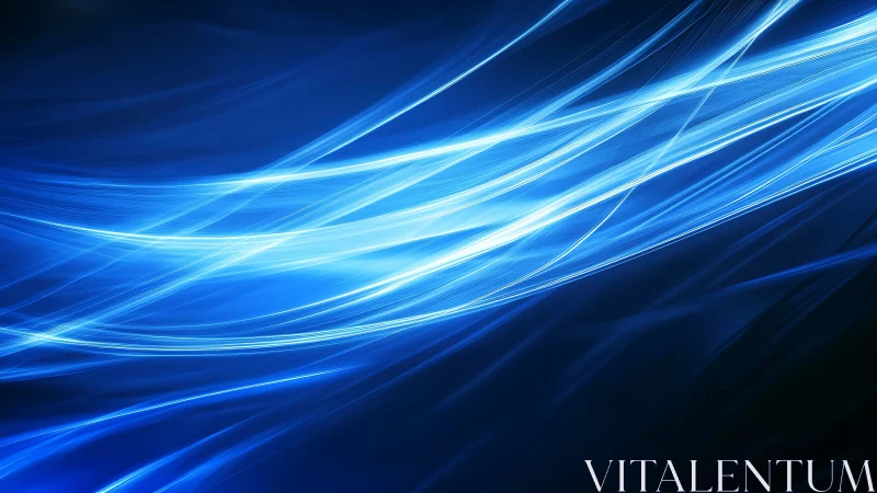 Dynamic electric blue light trails form fluid diagonal motion