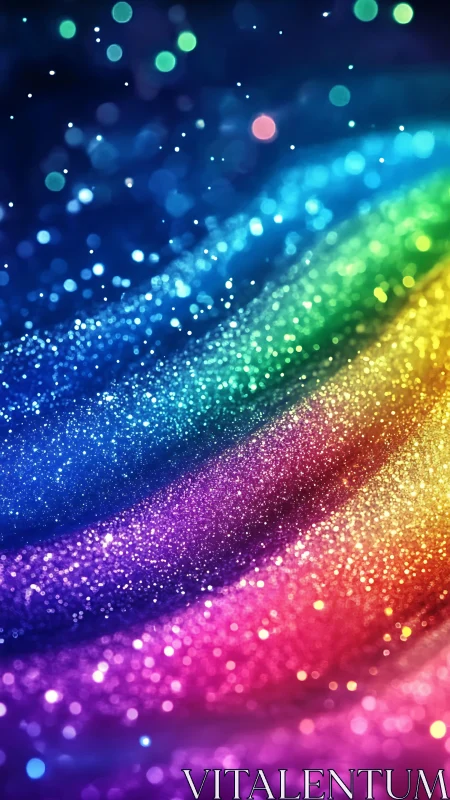 Prismatic Stardust Rivers Curling Through Neon Night.