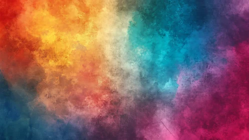 Multicolor abstract textured gradient with warm to cool spectrum