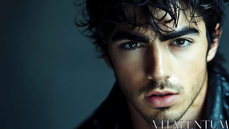 Close-cropped male portrait shows sharp facial detailing