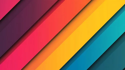 Diagonal multicolor bands on gradient geometric background.