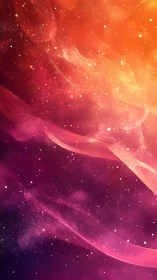 Soft nebula ribbons drifting through glowing cosmic dusk.