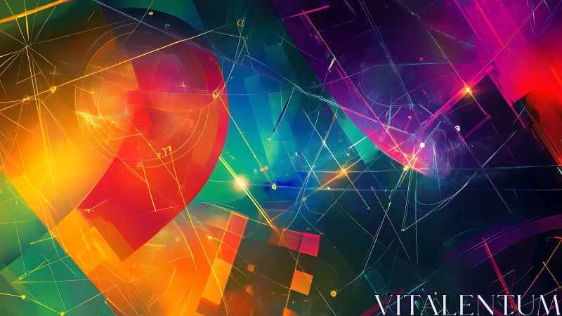 Vectorial lightfields with geometric refraction overlays in motion.