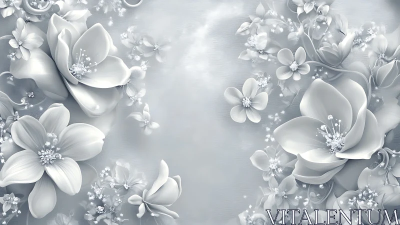 Luminous Garden in Soft Monochrome.