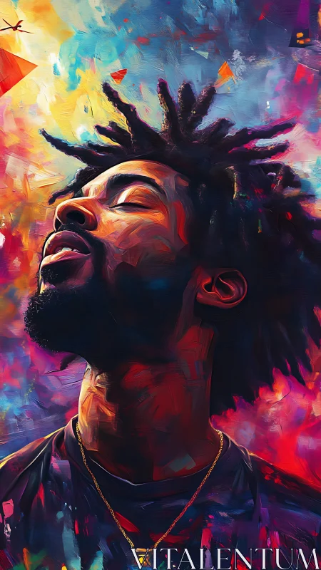 Radiant portrait celebrates quiet strength in vivid color story