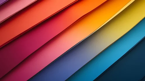 Diagonal layered color bands form overlapping gradient planes