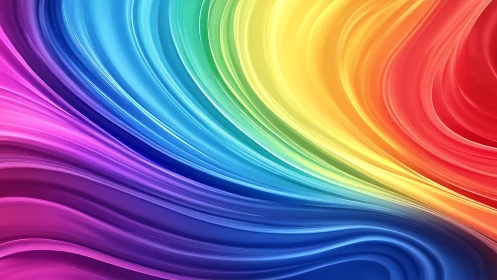 Radiant spectrum waves in flowing abstract color fields.