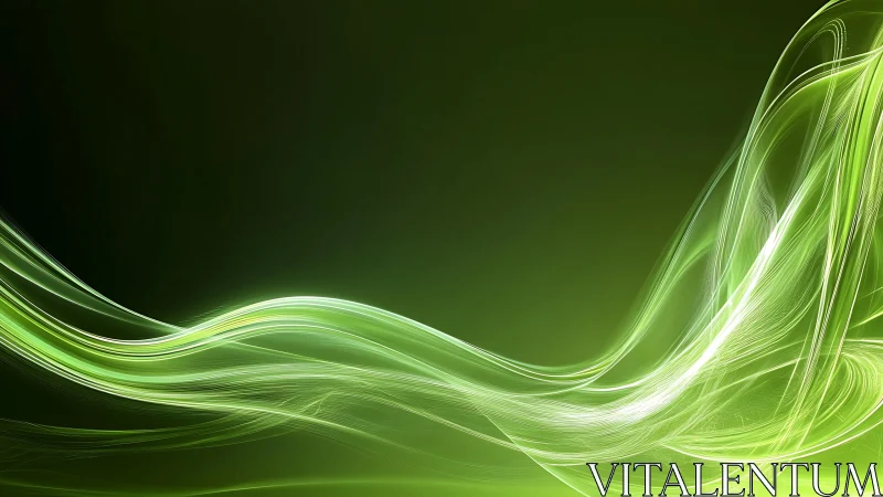 Neon meadow currents swirl across deep green silence.