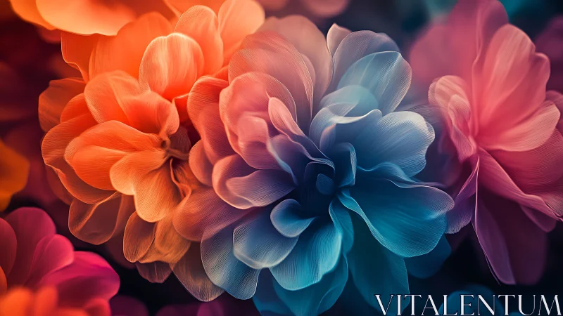 Luminous Petals Dancing in Vibrant Color Harmony.
