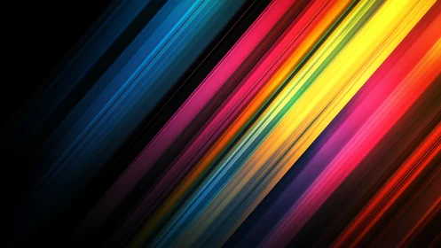 Neon Comet Ribbons Streak Across a Midnight Gradient Sky.