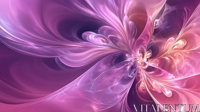 Soft cosmic bloom in swirling pink and violet light.