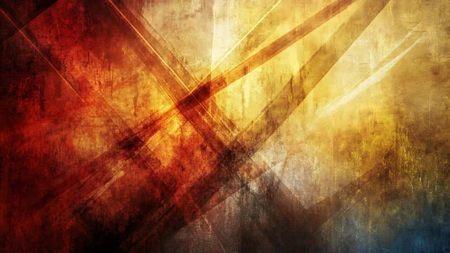 Abstract geometric background with warm tones and textured style.