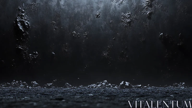 Shadowy stone chamber wall suggests a moody cinematic stage