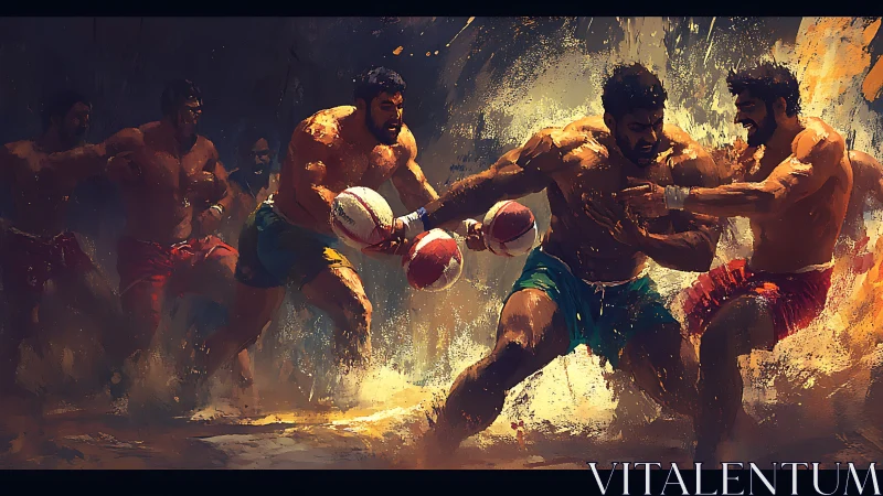 Ritual Combat with Fire Elements and Multiple Participants.