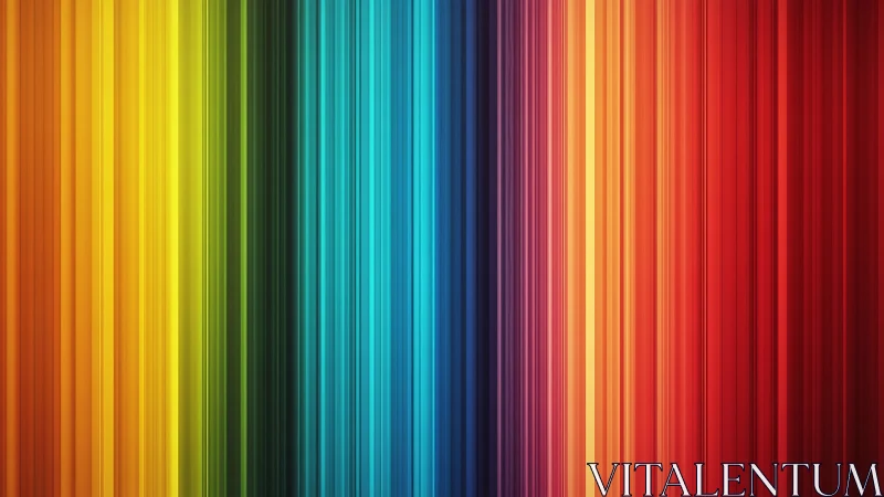Striped spectrum rivers race across a glowing digital horizon