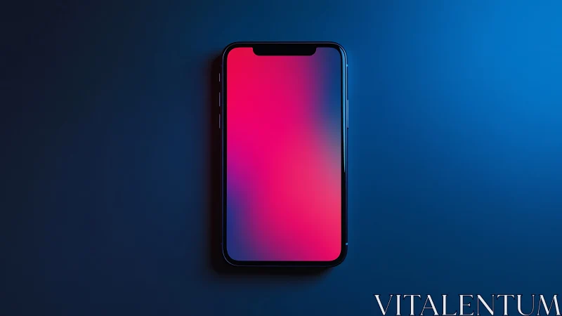 Neon Portal Glow: Smartphone Caught Between Dimensions.