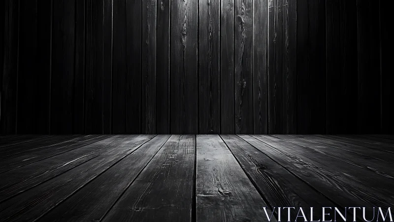 Moody dark wooden room quietly invites creative ideas