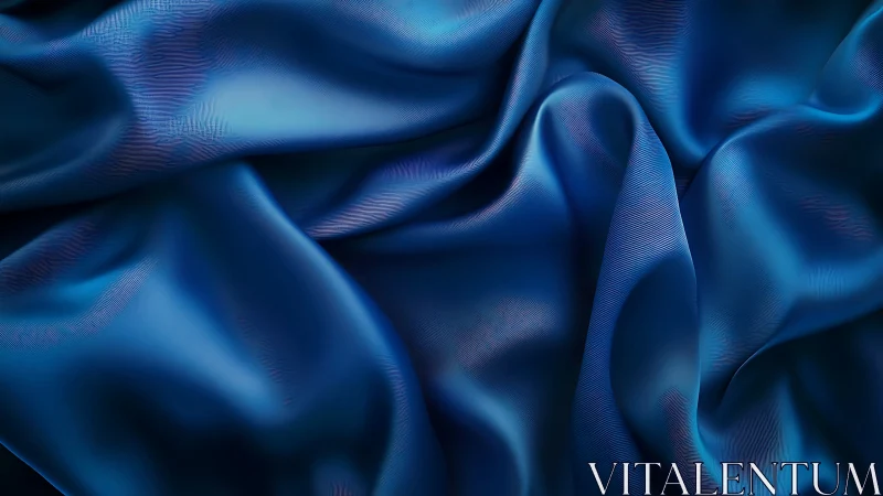 Midnight satin waves curling into digital ocean folds.