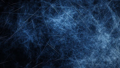 Abstract blue fractal lines digital art texture background.