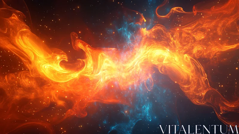Cosmic Fire Dance Illuminates the Starlit Void