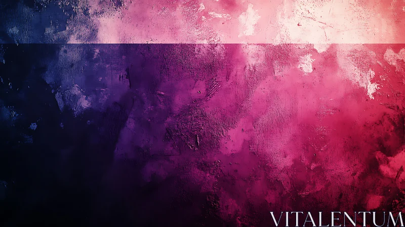 Textured tricolor abstract wall in magenta and indigo gradients.