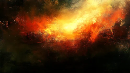 Explosive Solar Burst with Radiating Thermal Luminescence and Dark Atmospheric Degradation