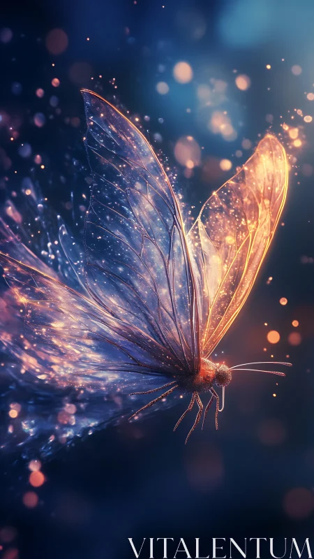 Luminescent macro study of particle-illuminated moth wings.