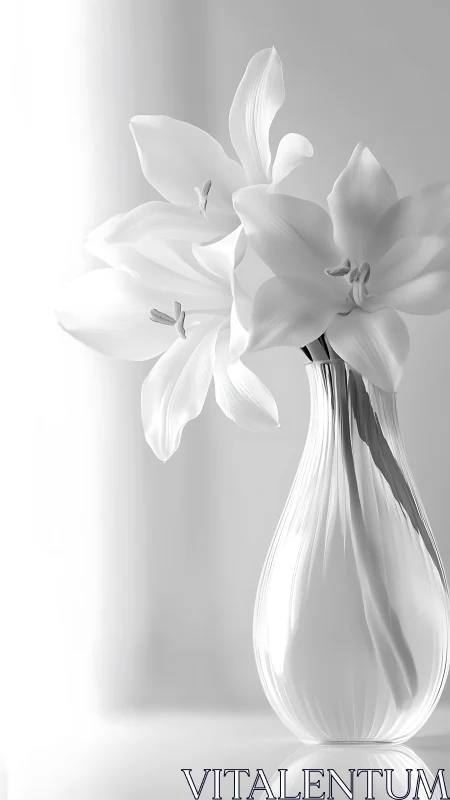Monochromatic Daffodil Still Life Composition.