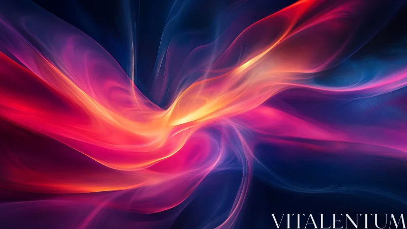 Glowing river of color flowing through a dreamy night sky.