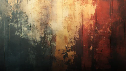 Abstract textured wall in warm, rustic tones with weathered effect.